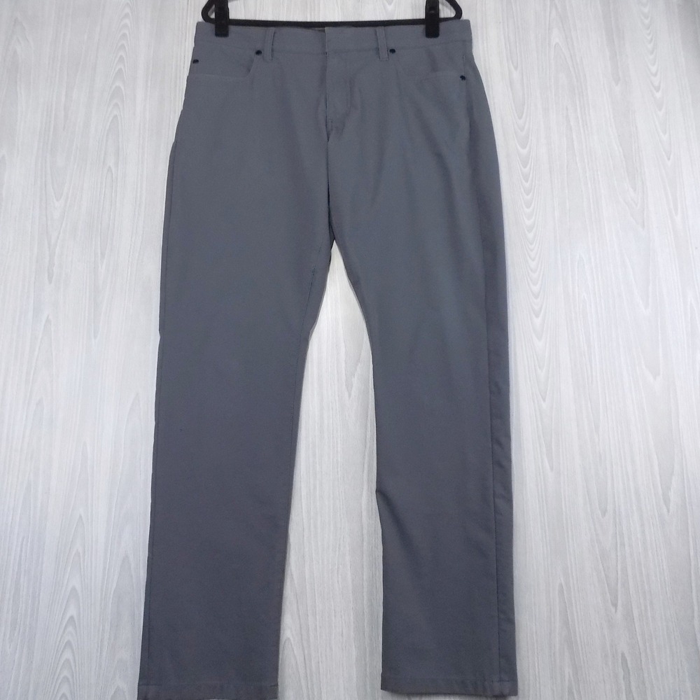 Nike Slim Fit Golf Pants Mens 34x32 Charcoal Grey Dri-FIT EUC